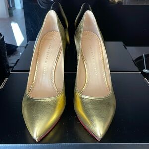 Charlotte Olympia leather pumps